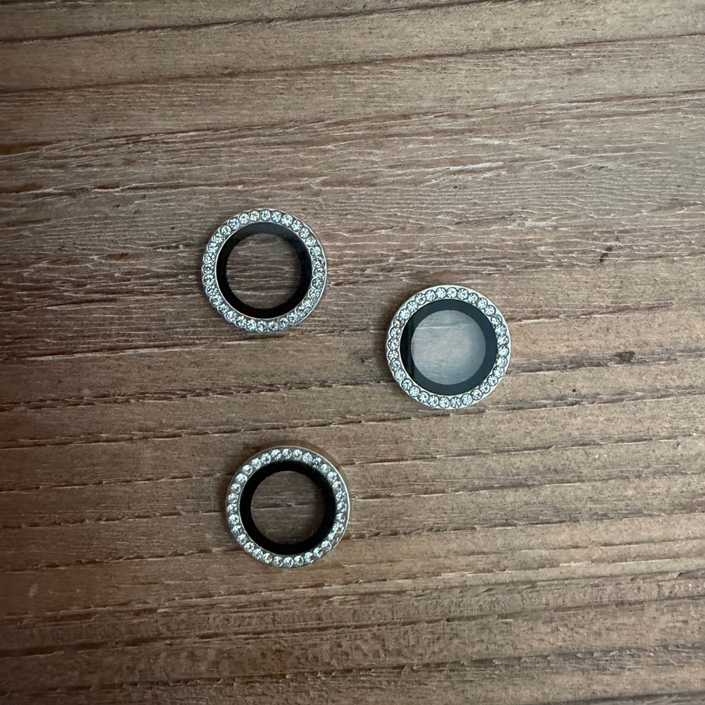 Velvet Caviar Black and Silver Camera Lens Protector
